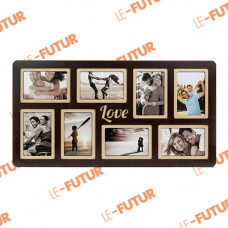 8 фоторамок Венге LOVE